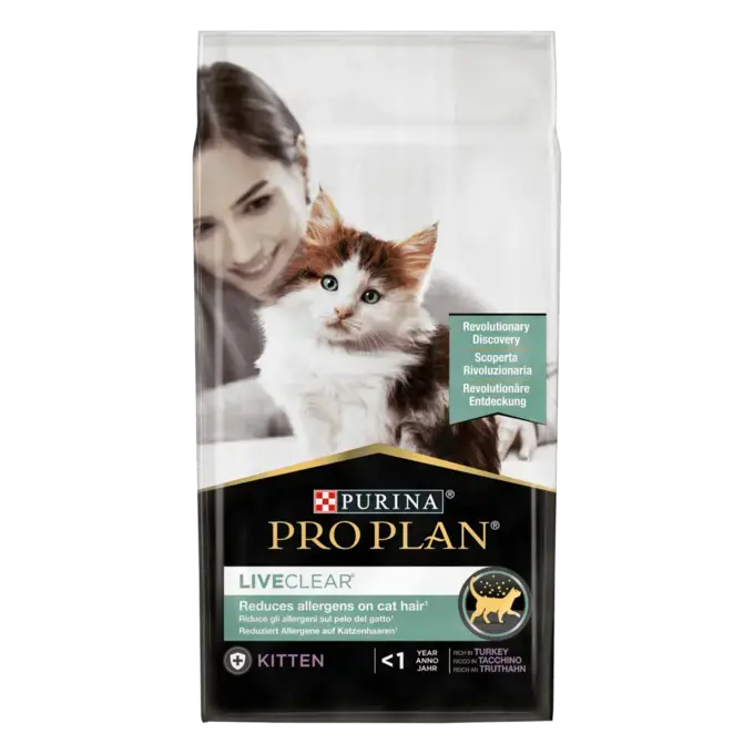 PRO PLAN® LIVECLEAR®. Сухий корм для кошенят, з індичкою | Purina UA